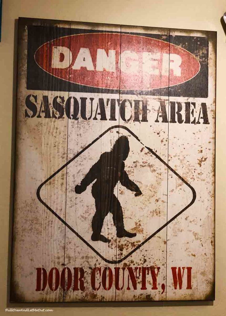 Danger Sasquatch Area sign