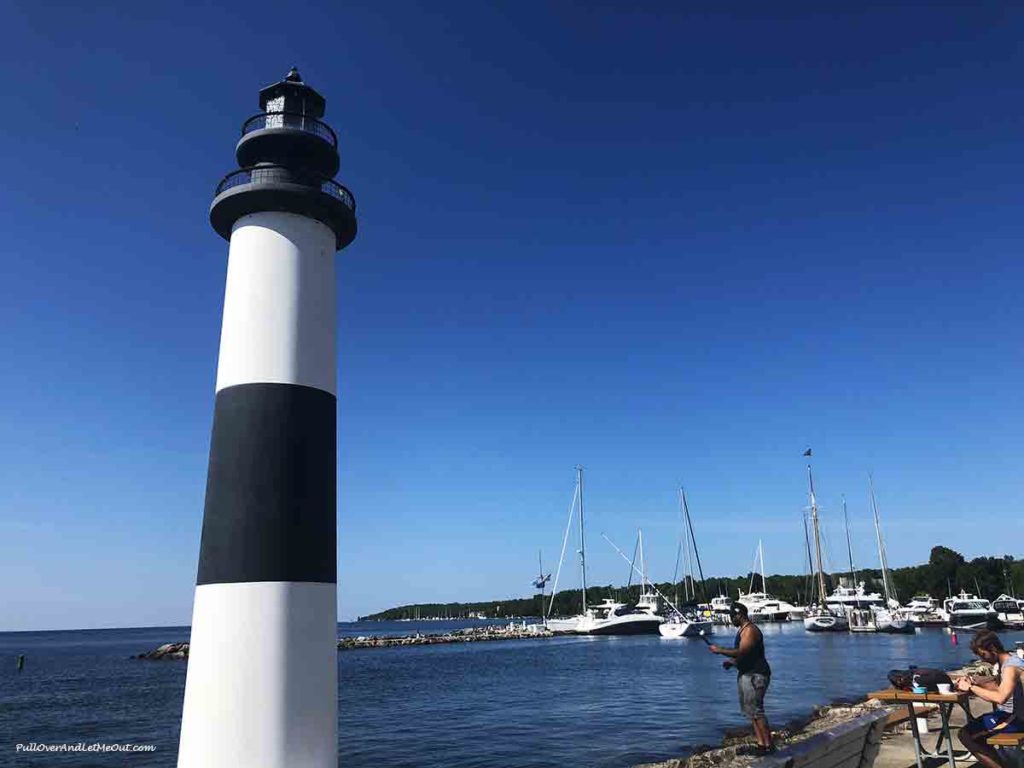 fishing on the peer at Sister Bay Door County PullOverAndLetMeOut