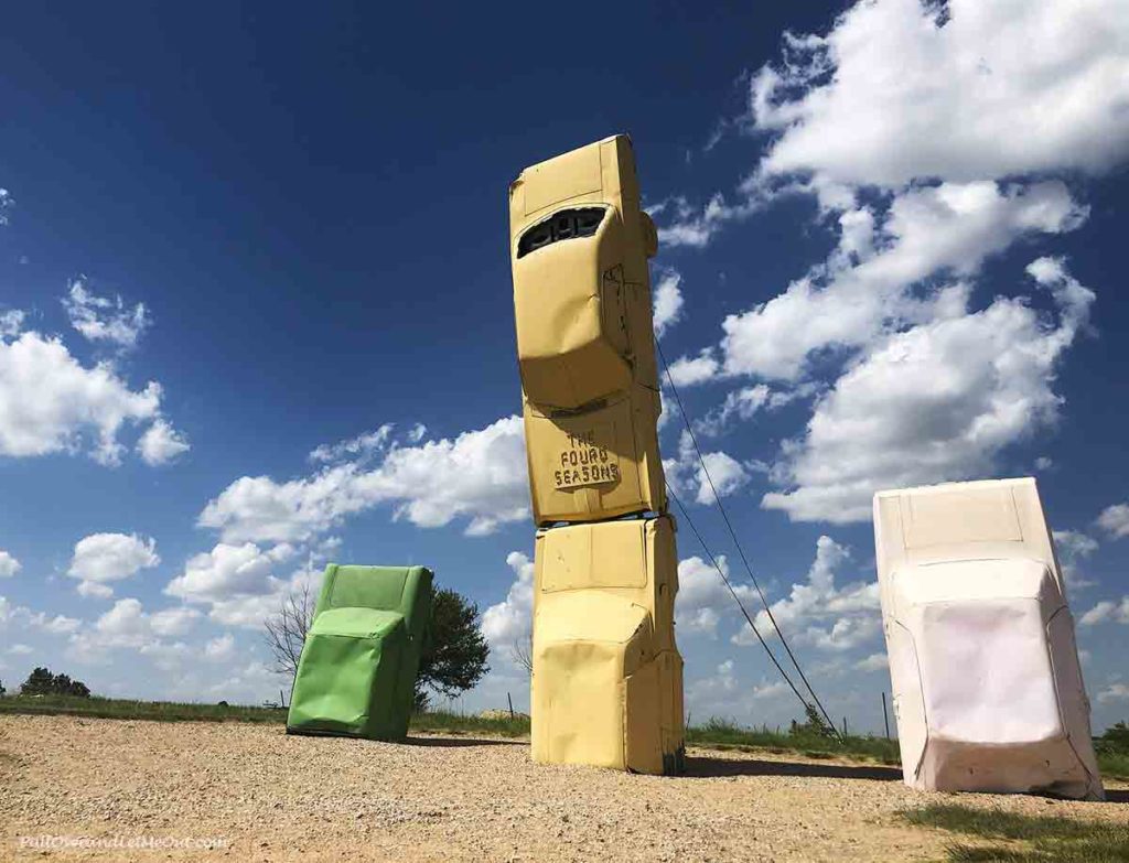 Car sculpture at Carhenge in Alliance, NE