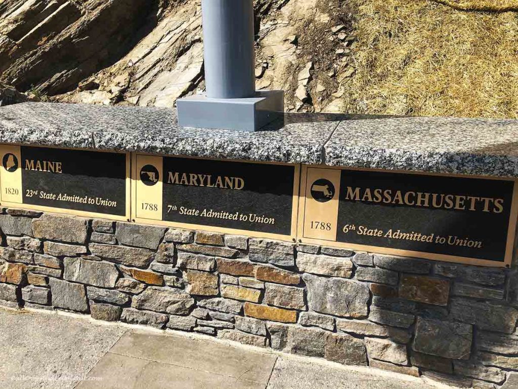 Plaque for Maryland at Mount Rushmore