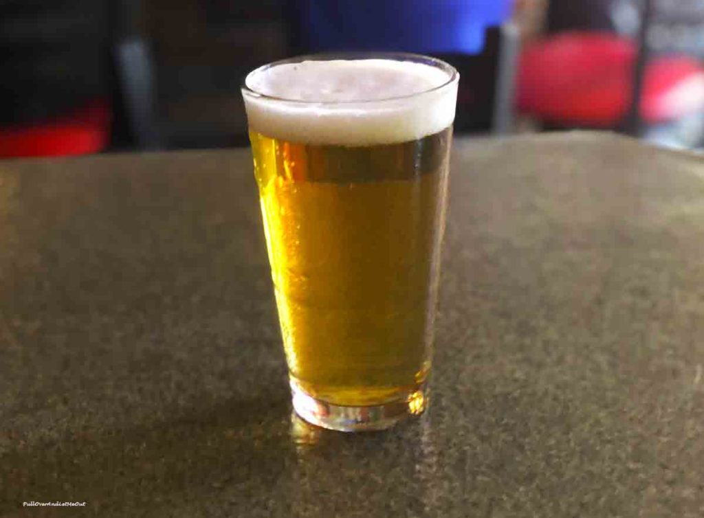 A glass of beer