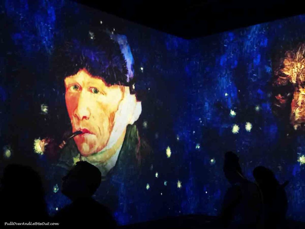 Vincent Van Gogh self portrait Immersive Van Gogh Charlotte