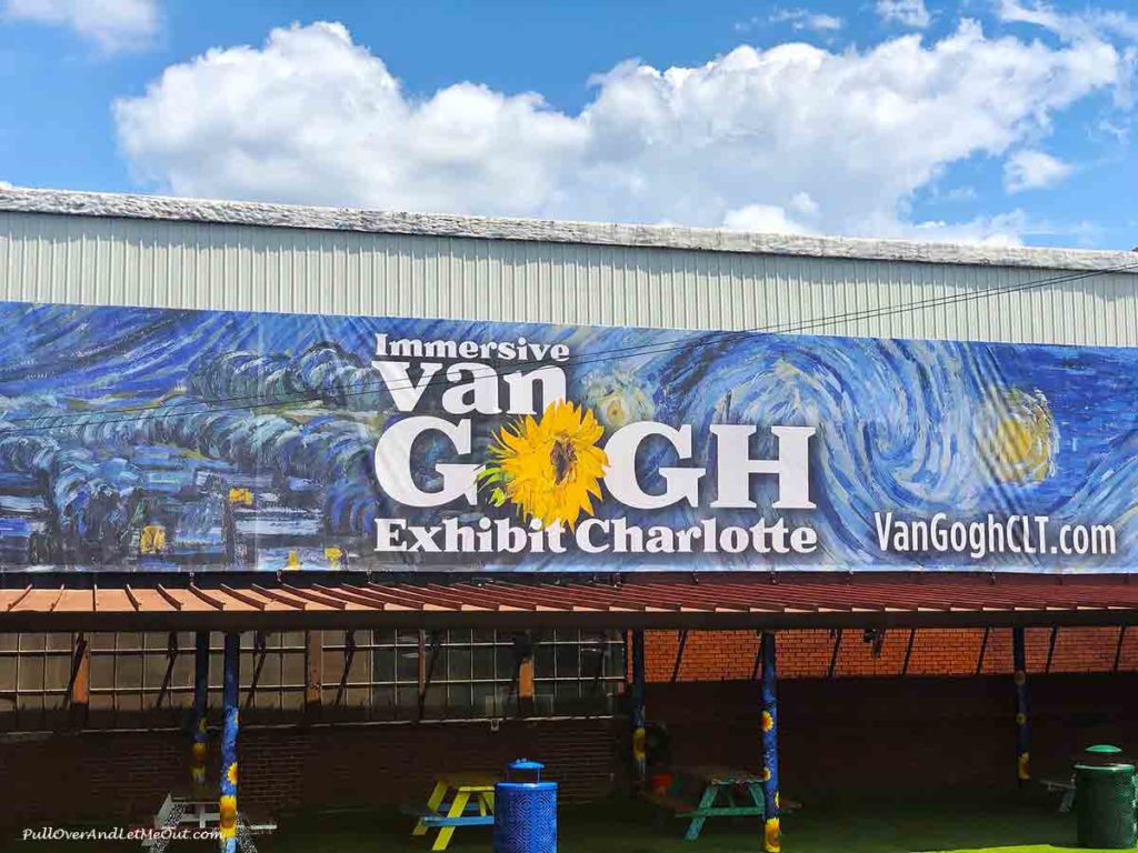 Immersive Van Gogh outside building