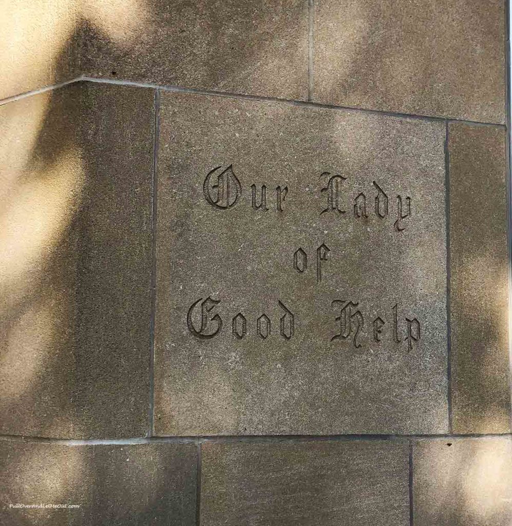 cornerstone at Our Lady of Good Help Shrine