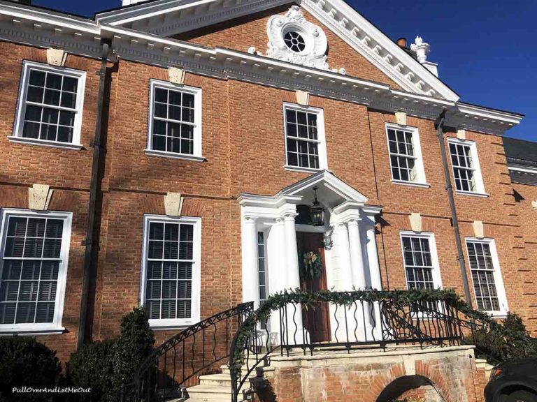 front entrance to Albemarle Estate at Trump Winery Charlottesville, VA