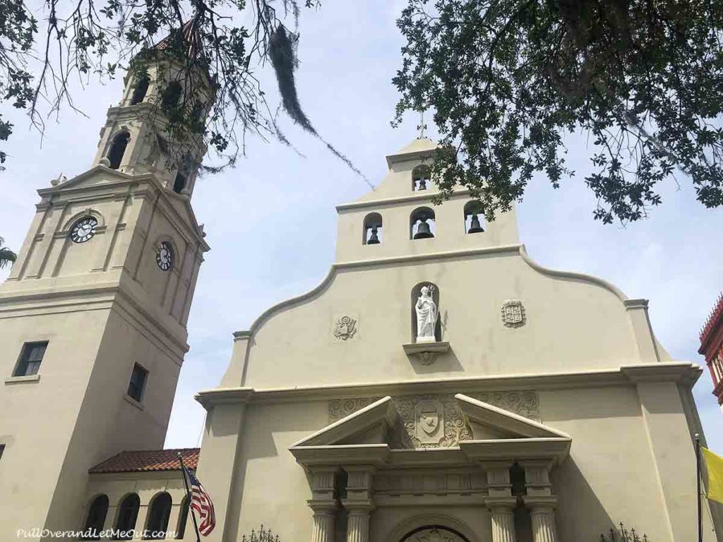 front of the Cathedral Basilica of St. Augustine