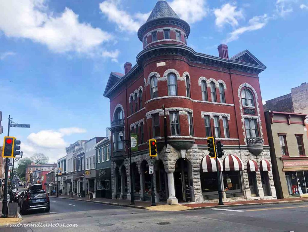 a classic brick building on a corner