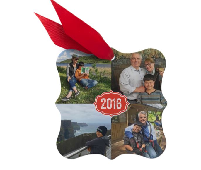 a 2016 Christmas ornament