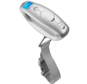 a handheld luggage scale