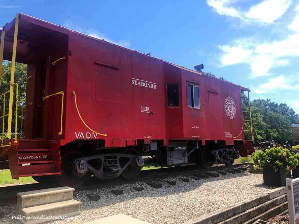 a red caboose