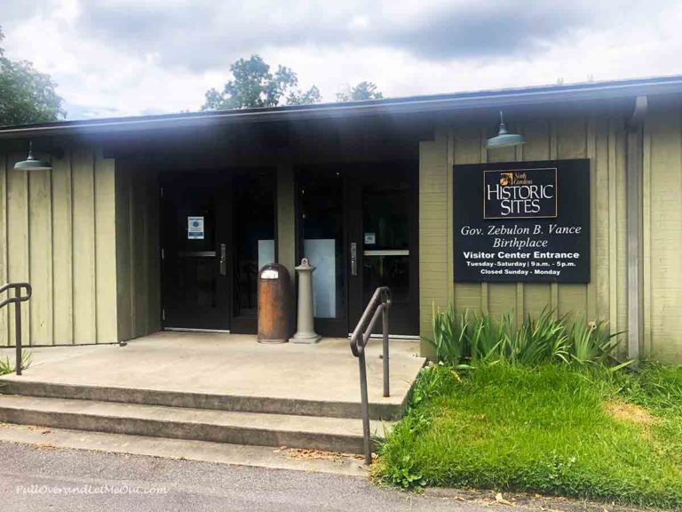 entrance to the Zebulon B. Vance Visitors Center