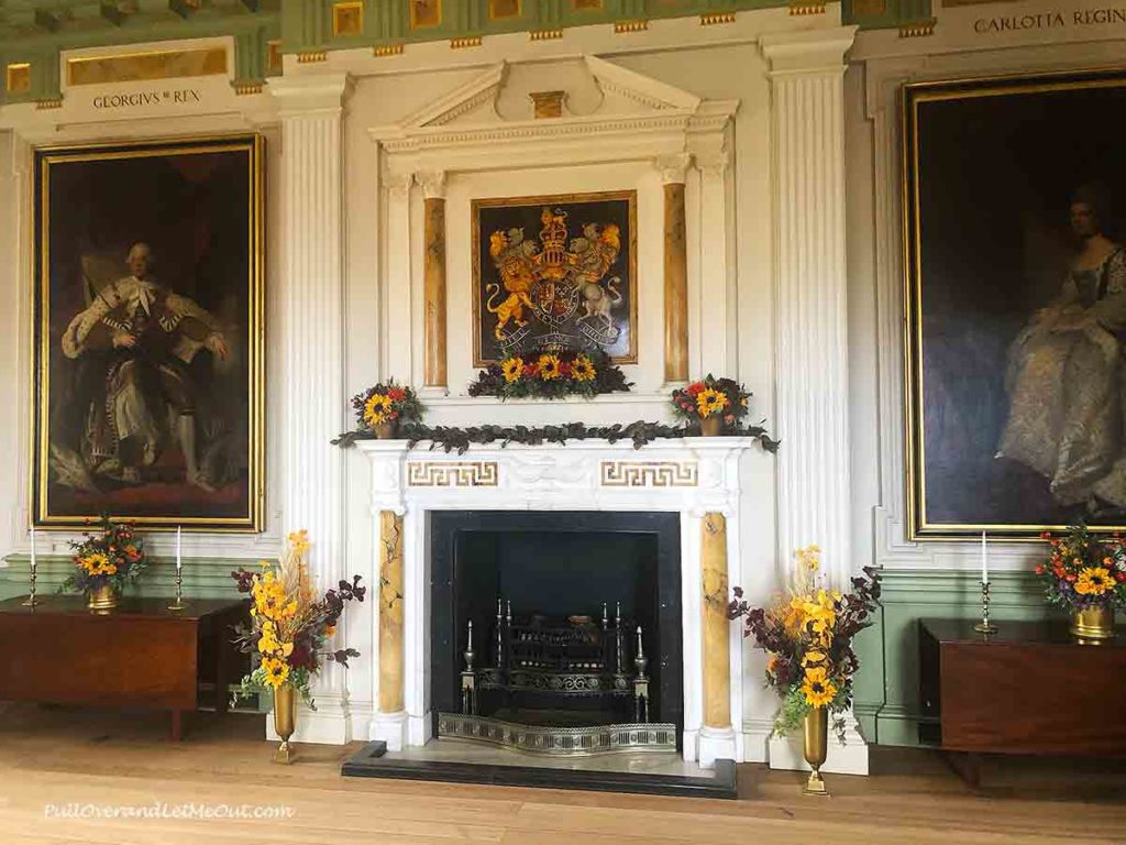 a colonial fireplace