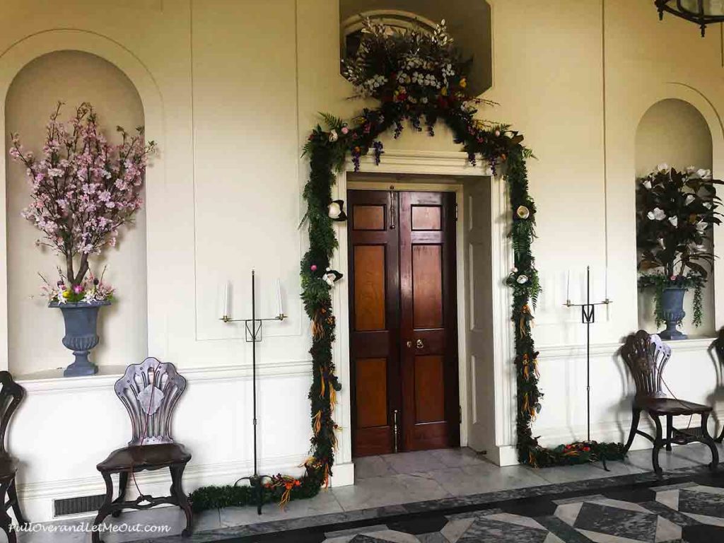 the foyer at Tryon Palace