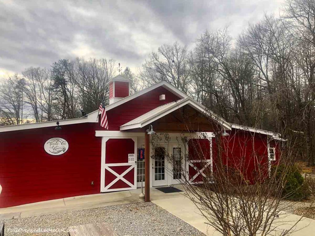 a red barn converted into a winery