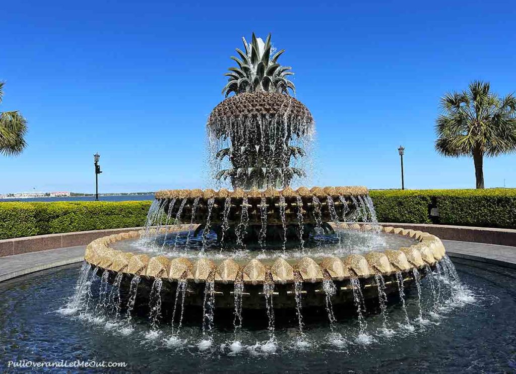 a pineapple fountain