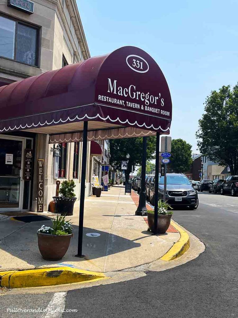 Entrance to MacGregor's Restaurant