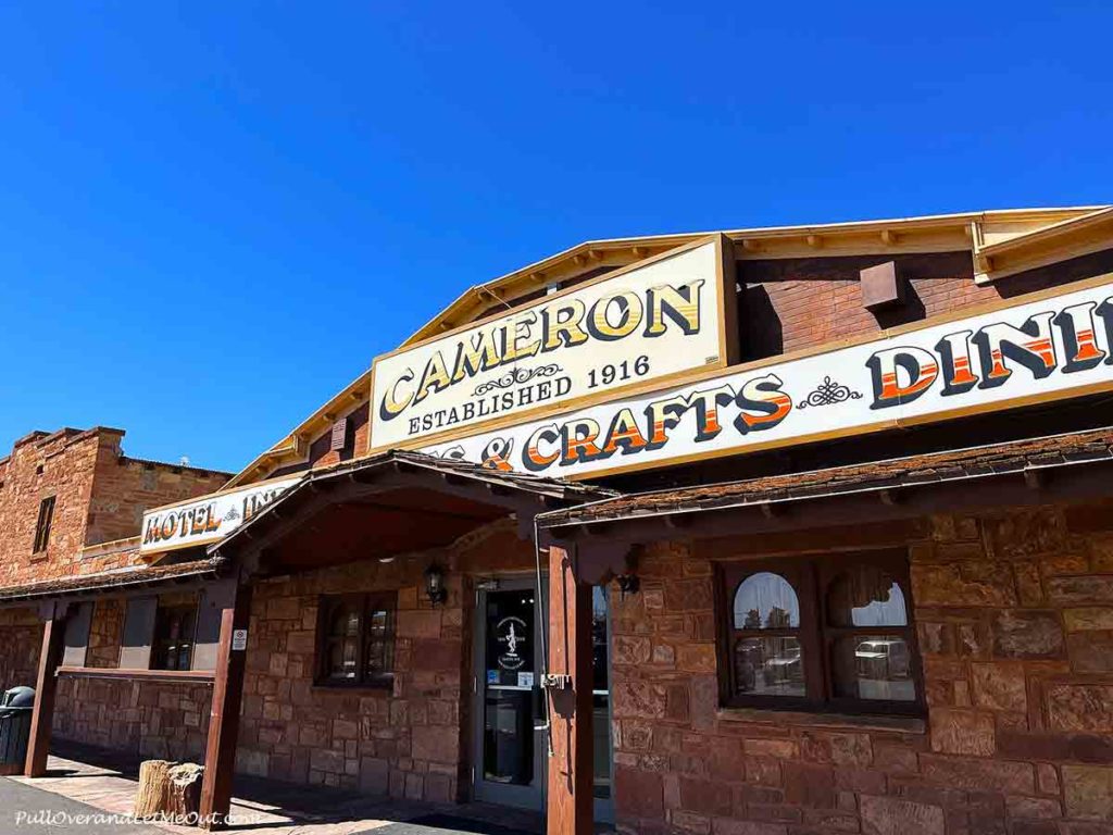 picture of entrance to Cameron Trading Post