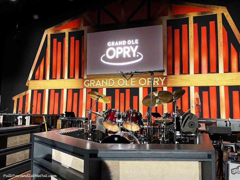 drums on stage at the Grand Ole Opry