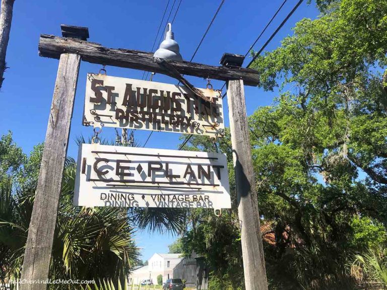 sign for St. Augustine Distillery