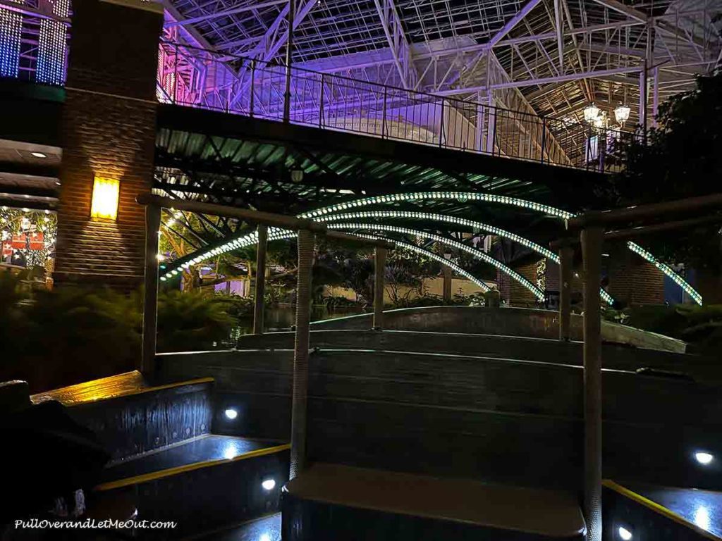 inside of a boat inside Gaylord Opryland