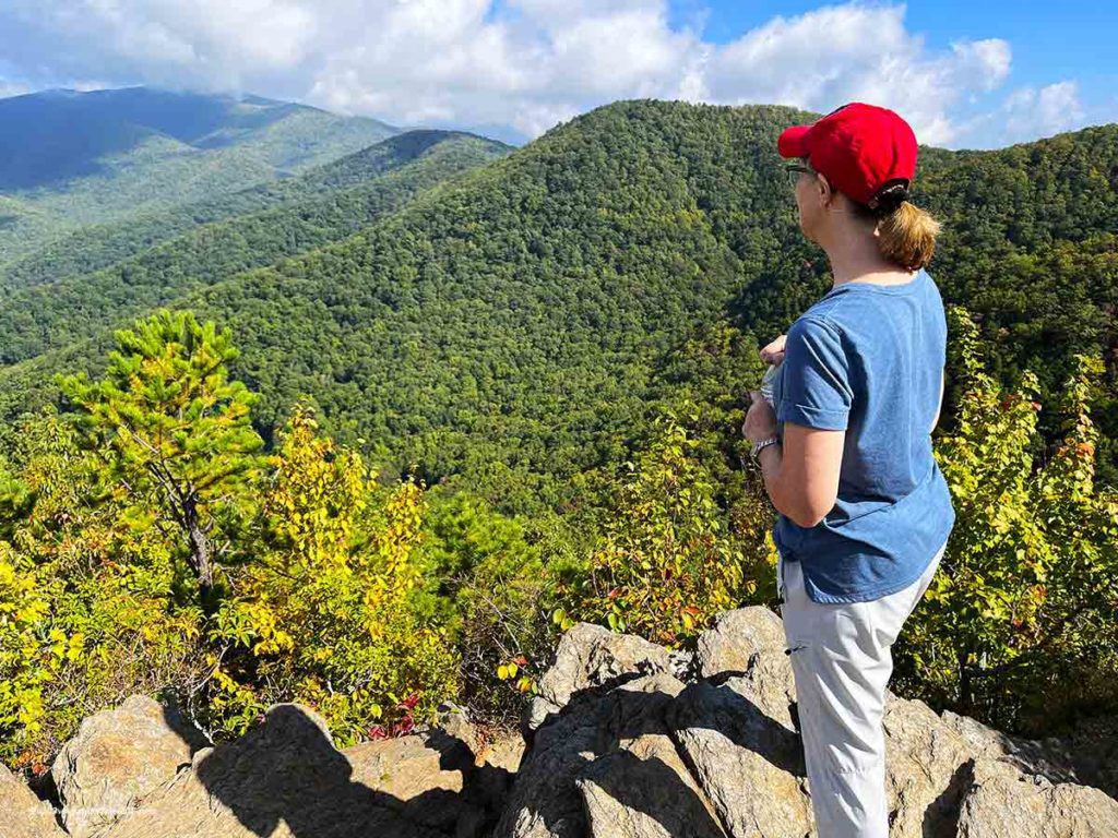 top of Lookout Trail Hike in Montreat NC