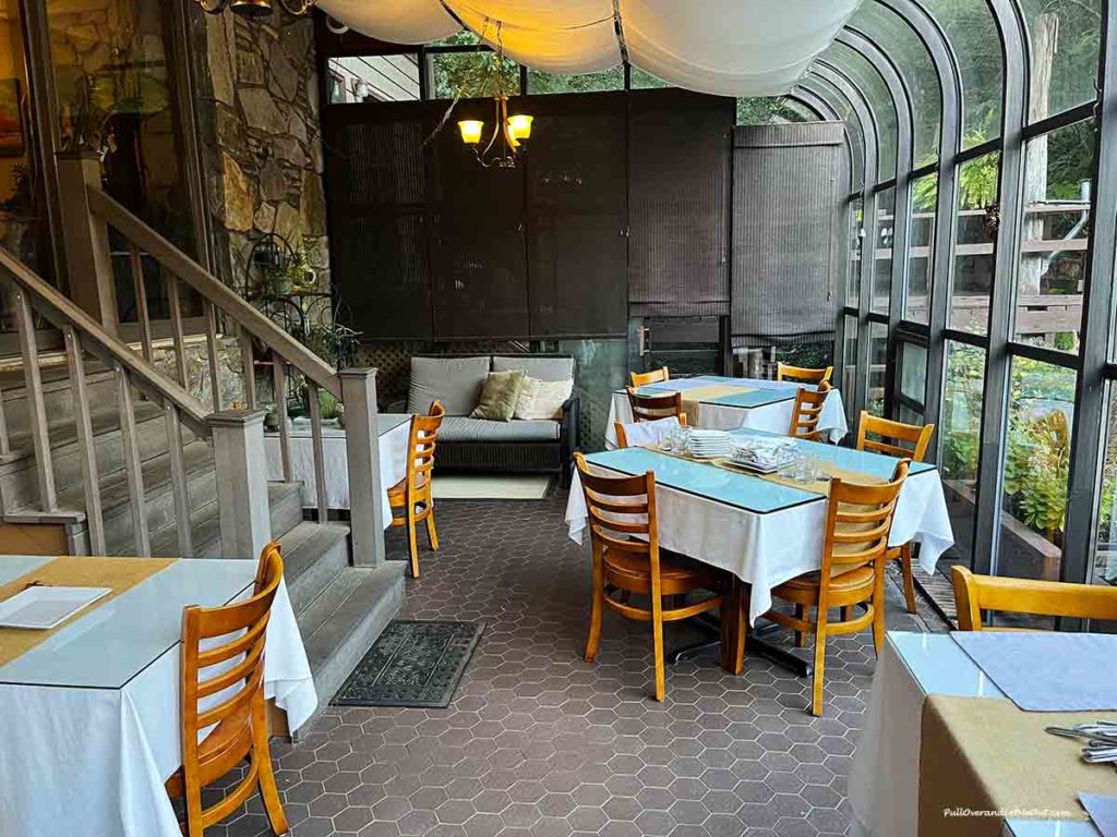 atrium dining area