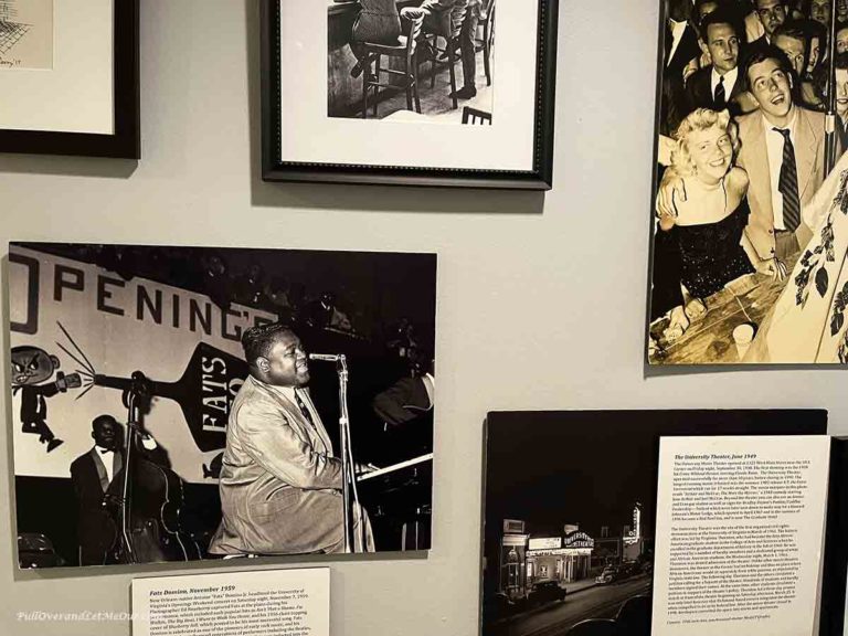 an old photograph of Fats Domino at the piano