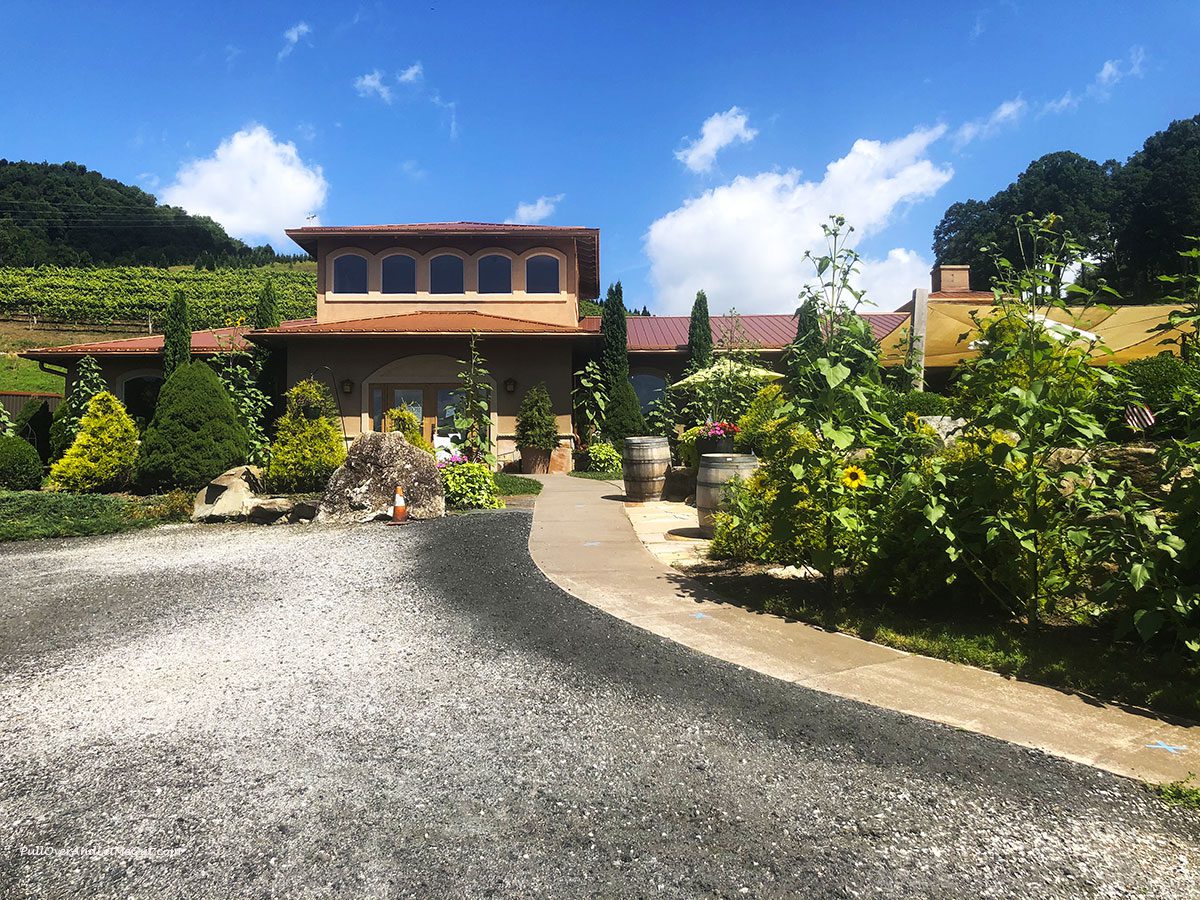 front of Linville Falls Winery