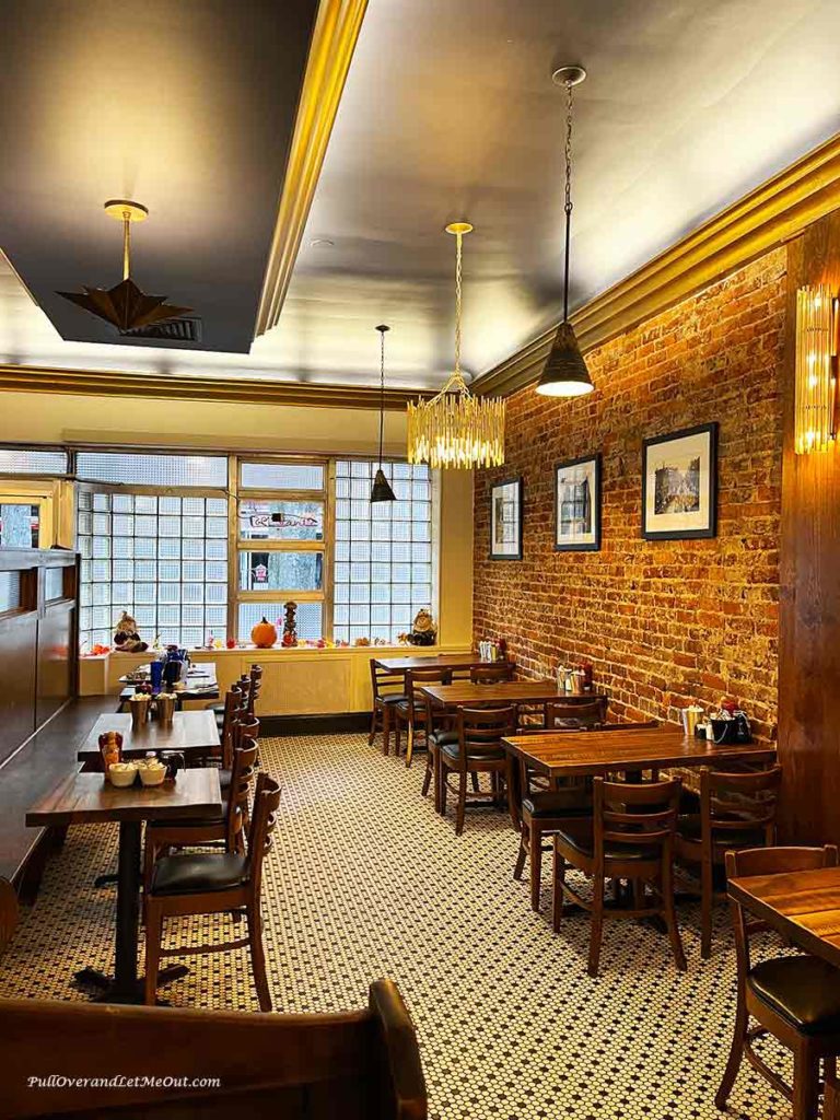 interior dining area of a restaurant