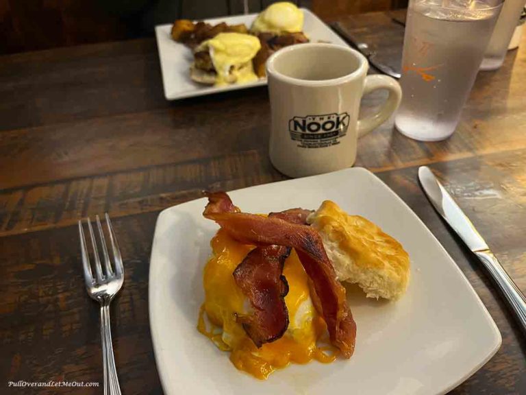 breakfast plate and coffee cup