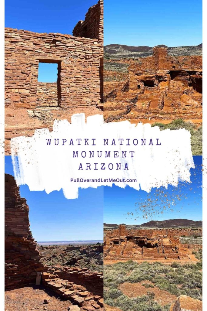 a pin of Wupatki National Monument in Arizona for pinterest