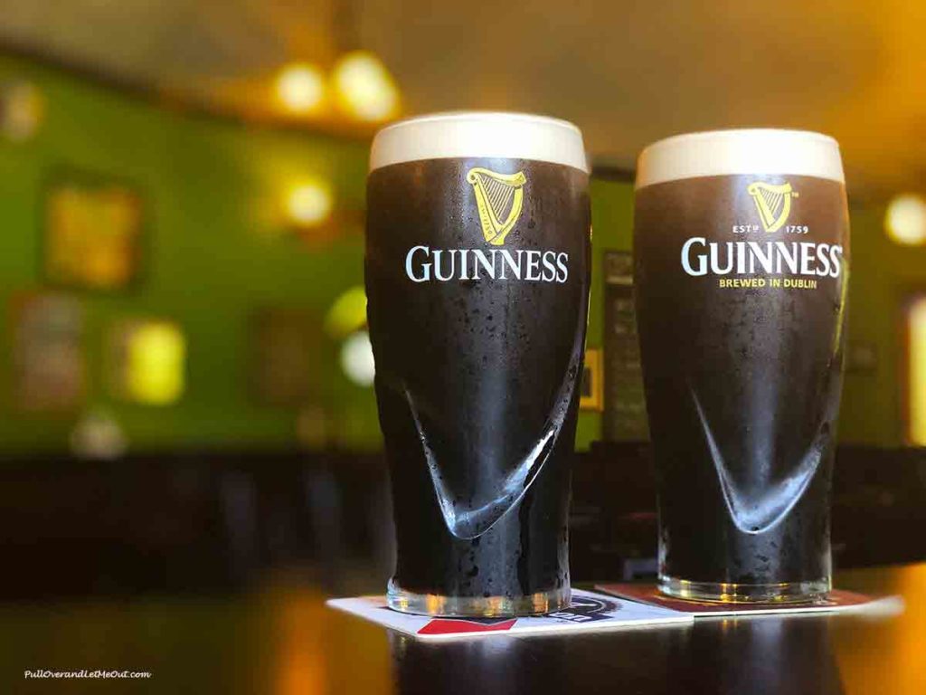 Two full pints of Guinness