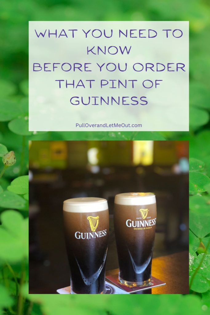 a pin with two pints of Guinness