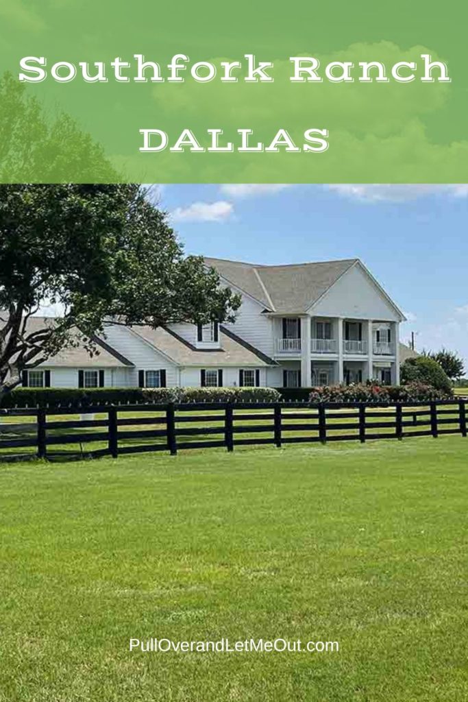 a photo of the Southfork Ranch from the tv show Dallas