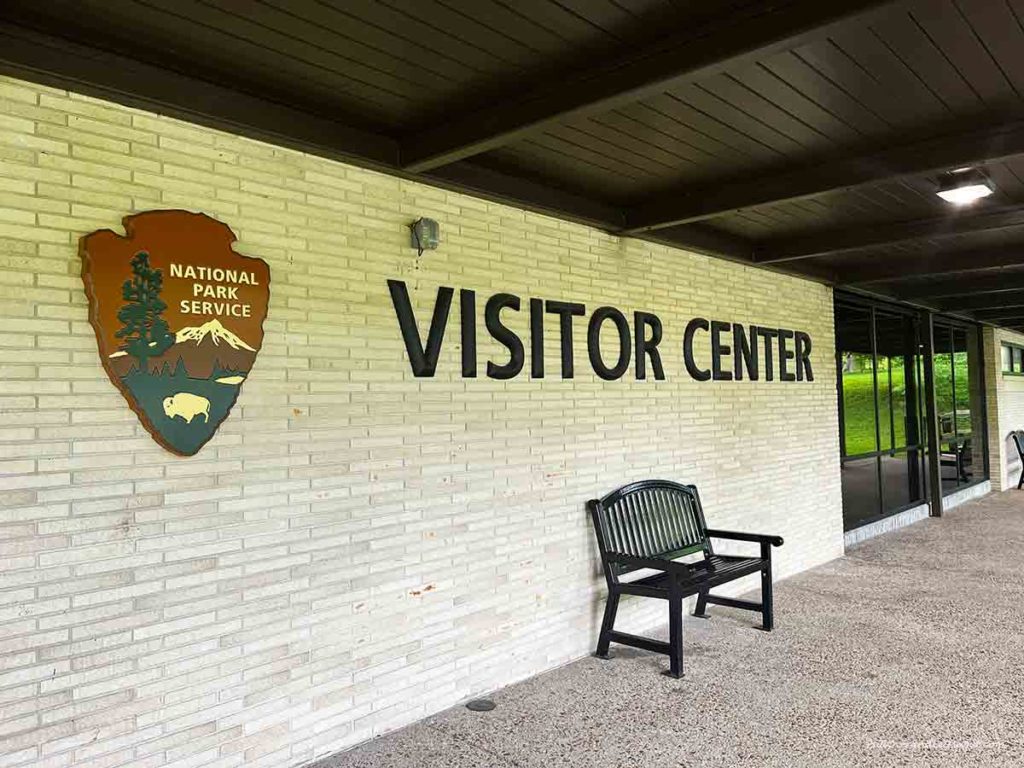 the Visitor Center entrance