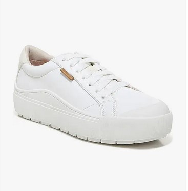 a white oxford ladies tennis shoe