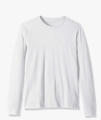 a white men's long sleeve t