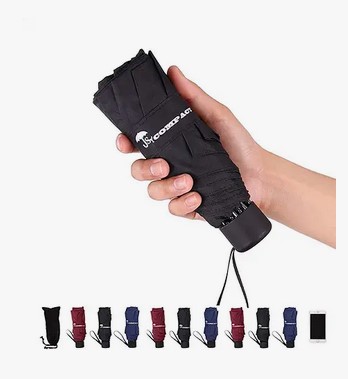 a compact travel umbrella