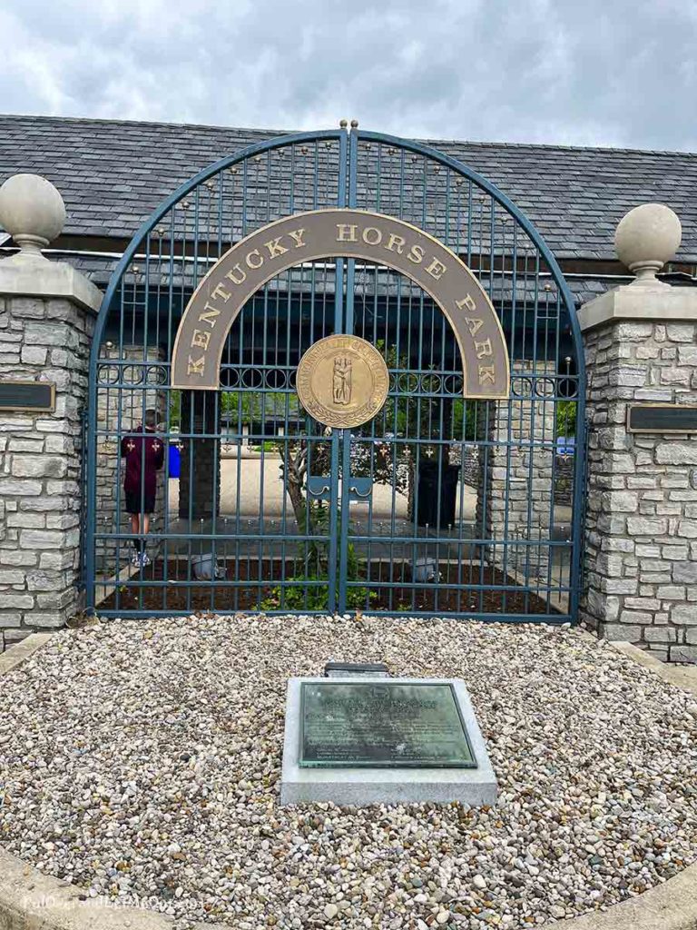 Entrance gate at the Kentucky Horse Park