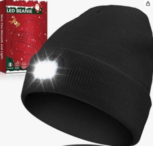 a lighted beanie hat