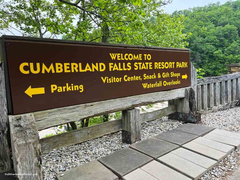 Cumberland Falls sign