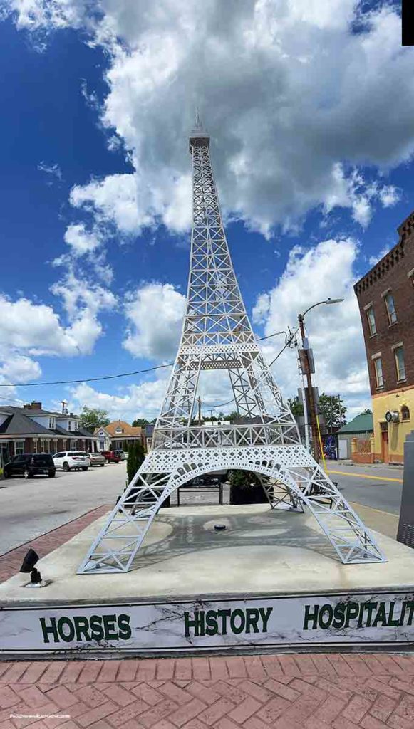 a small scale Eiffel Tower