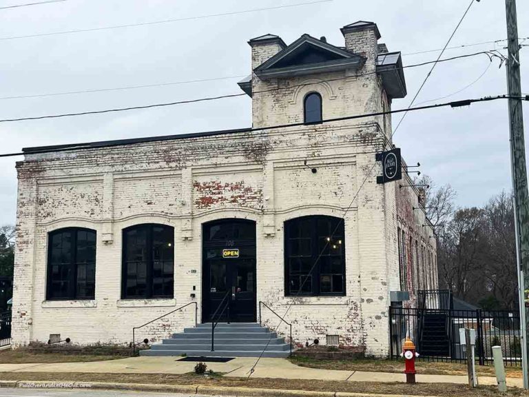 an old brick building