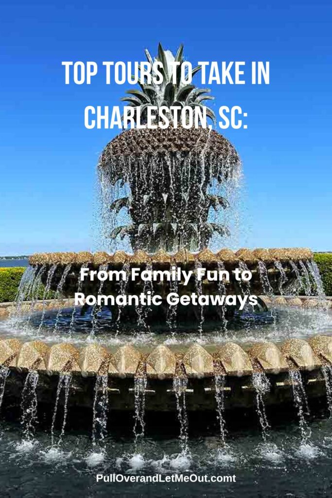 a picture of the pineapple fountain in Waterfront Park in Charleston, SC