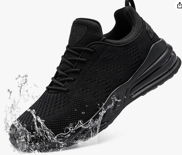 a black waterproof sneaker