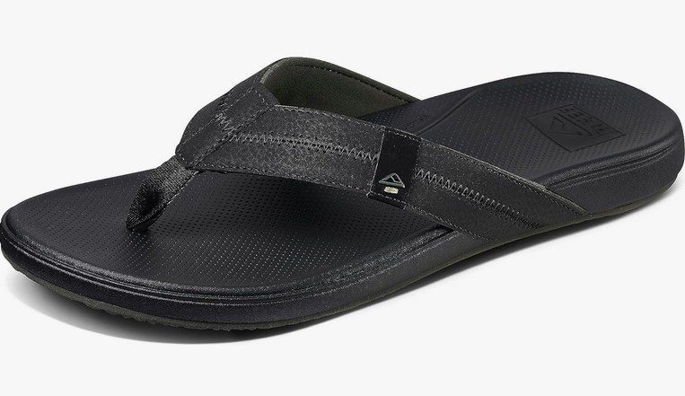a single black men's flip flop