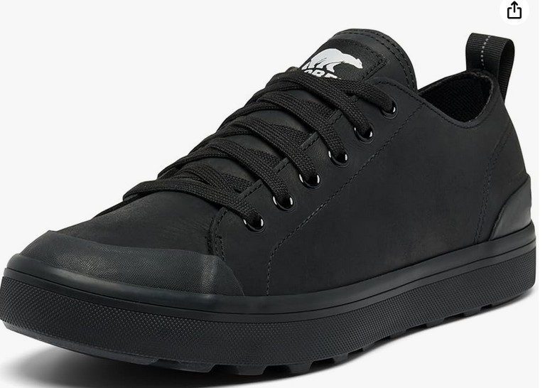 a black low waterproof sneaker