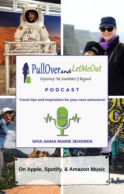 a photo collage advertising a podcast