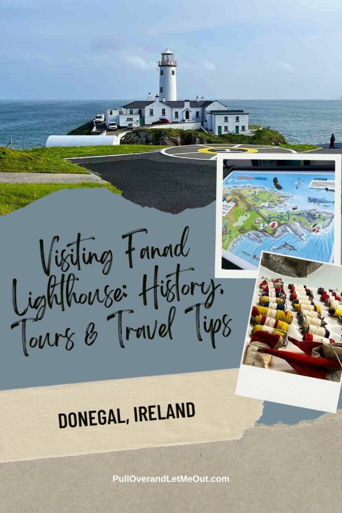a pinterest pin for Fanad Lighthouse