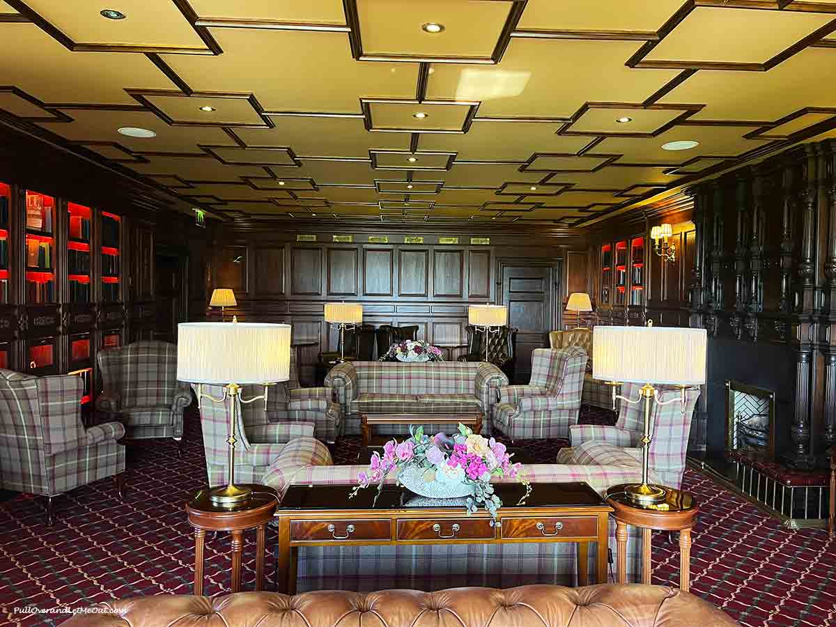 the library in a castle